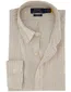 Overhemd Polo Ralph Lauren Custom Fit beige wit gestreept linnen