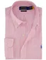 Overhemd Polo Ralph Lauren Custom Fit roze wit gestreept linnen