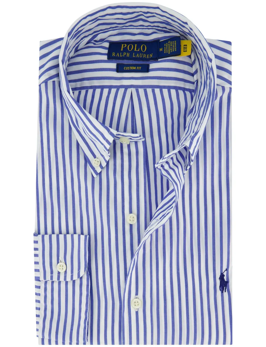 Polo Ralph Lauren overhemd wit blauw gestreept