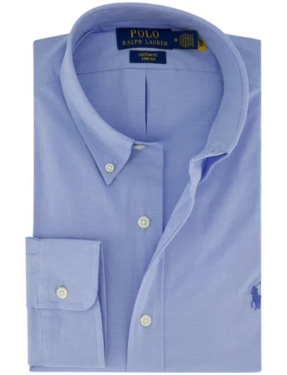 Polo Ralph Lauren lichtblauw overhemd Ralph Lauren custom fit