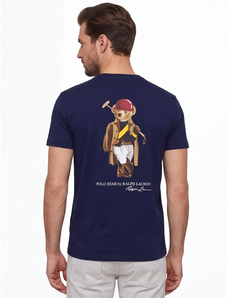 Polo Ralph Lauren Bear t-shirt backprint navy