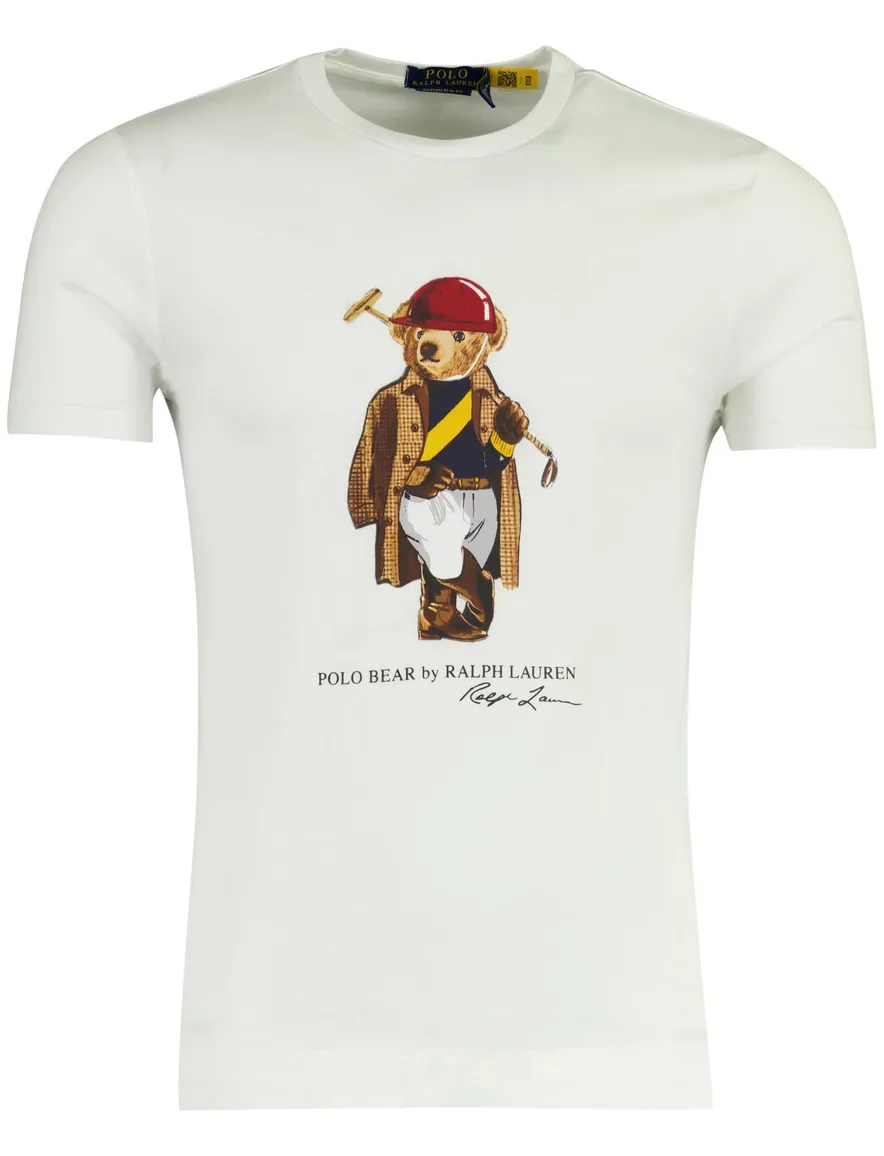 Polo Ralph Lauren Custom Slim Fit wit met Beer