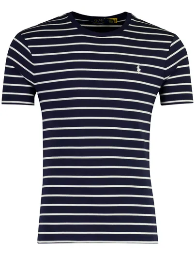 Polo Ralph Lauren T-shirt gestreept navy Polo Ralph Lauren Custom Slim Fit