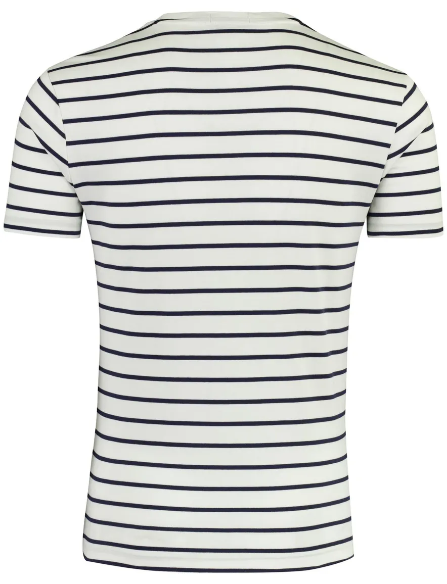 Polo Ralph Lauren T-shirt wit donkerblauwe streep