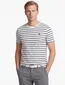 Wit Polo Ralph Lauren T-shirt Custom Slim Fit navy gestreept