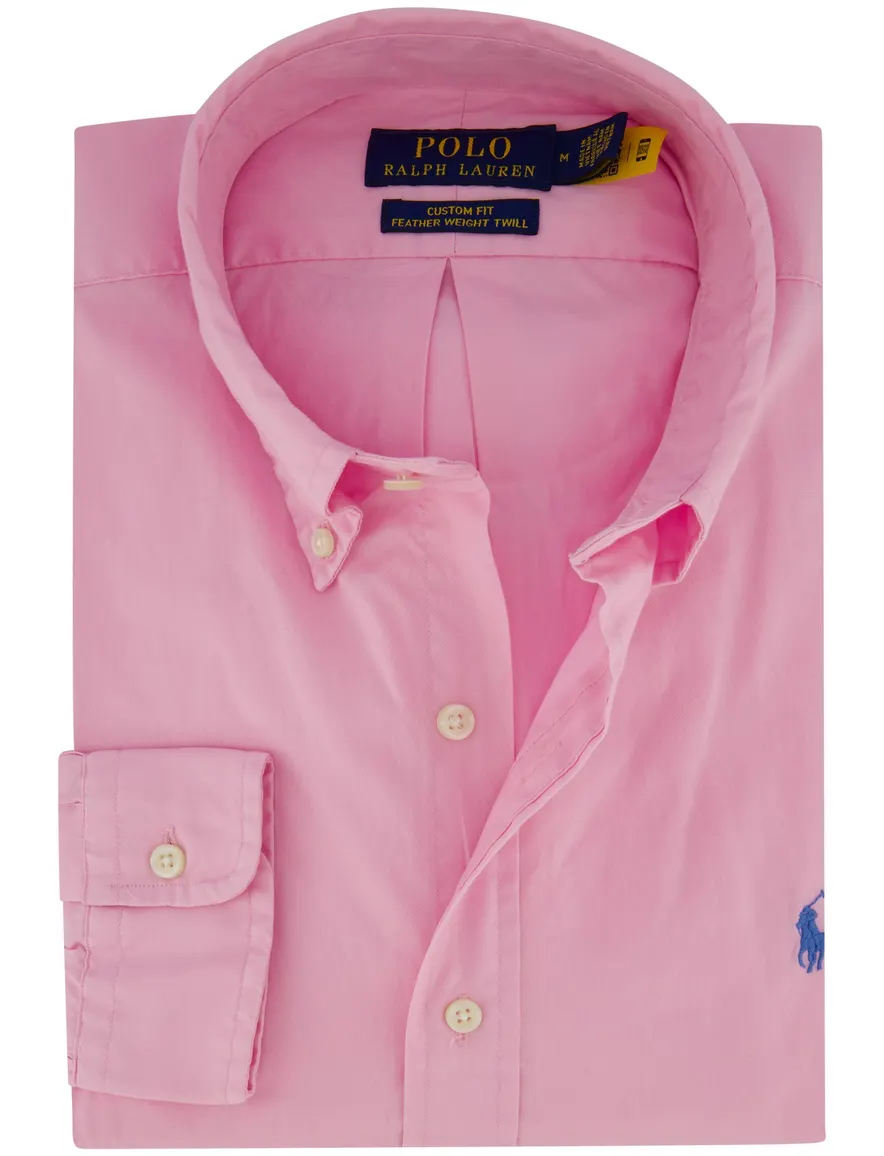 Polo Ralph Lauren feather weight overhemd roze