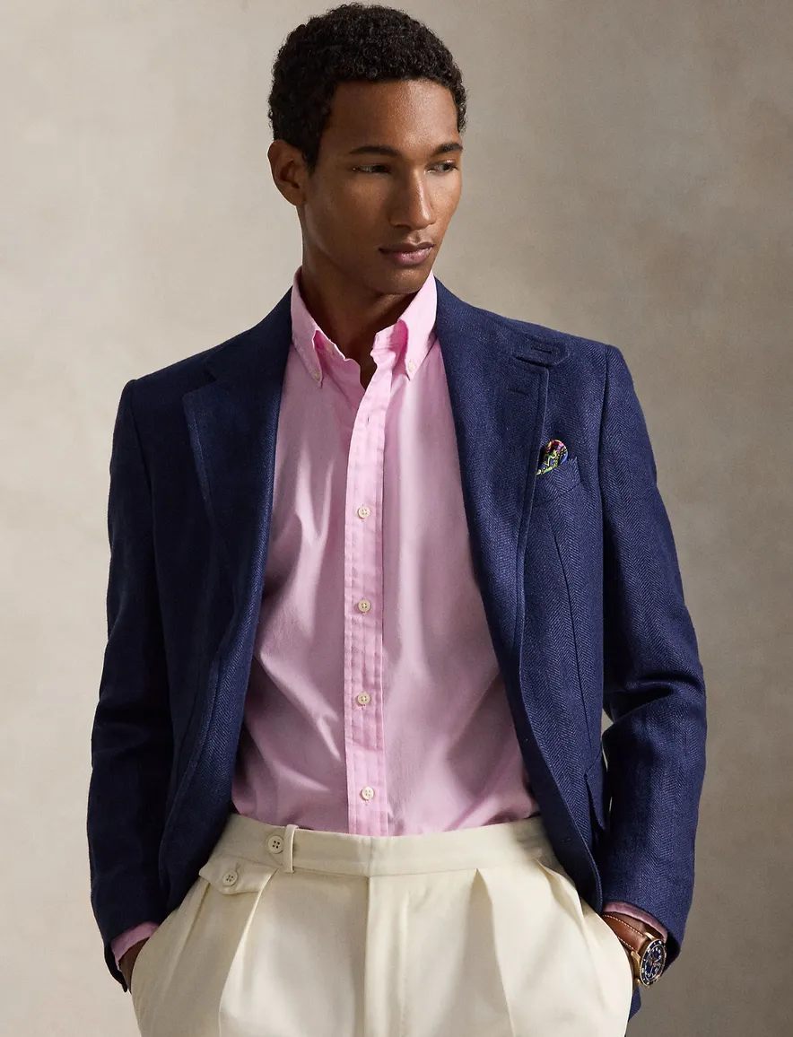 Polo Ralph Lauren feather weight overhemd roze