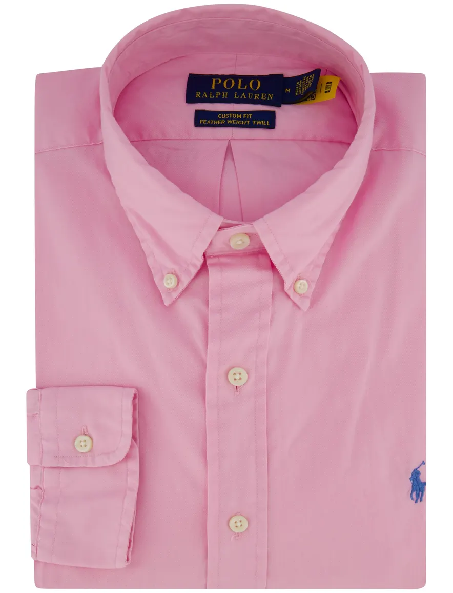Polo Ralph Lauren feather weight overhemd roze