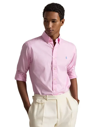 Polo Ralph Lauren overhemd roze Polo Ralph Lauren normale fit button down boord