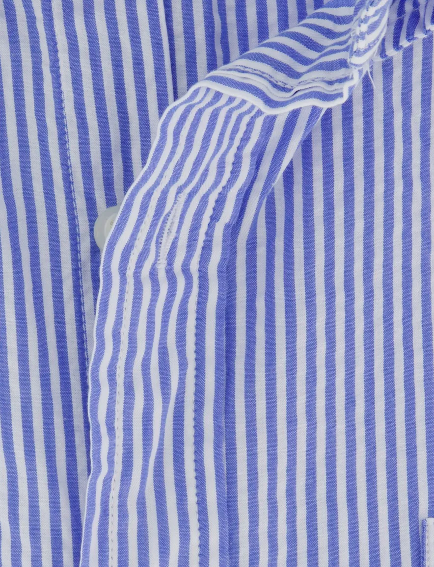 Polo Ralph Lauren overhemd korte mouw blauw gestreept