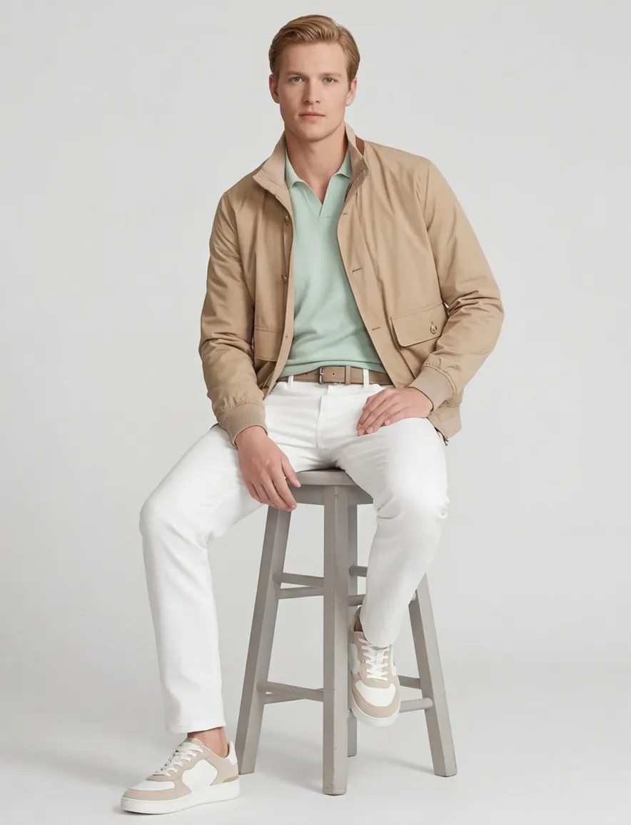 Polo Ralph Lauren jas camel klepzakken