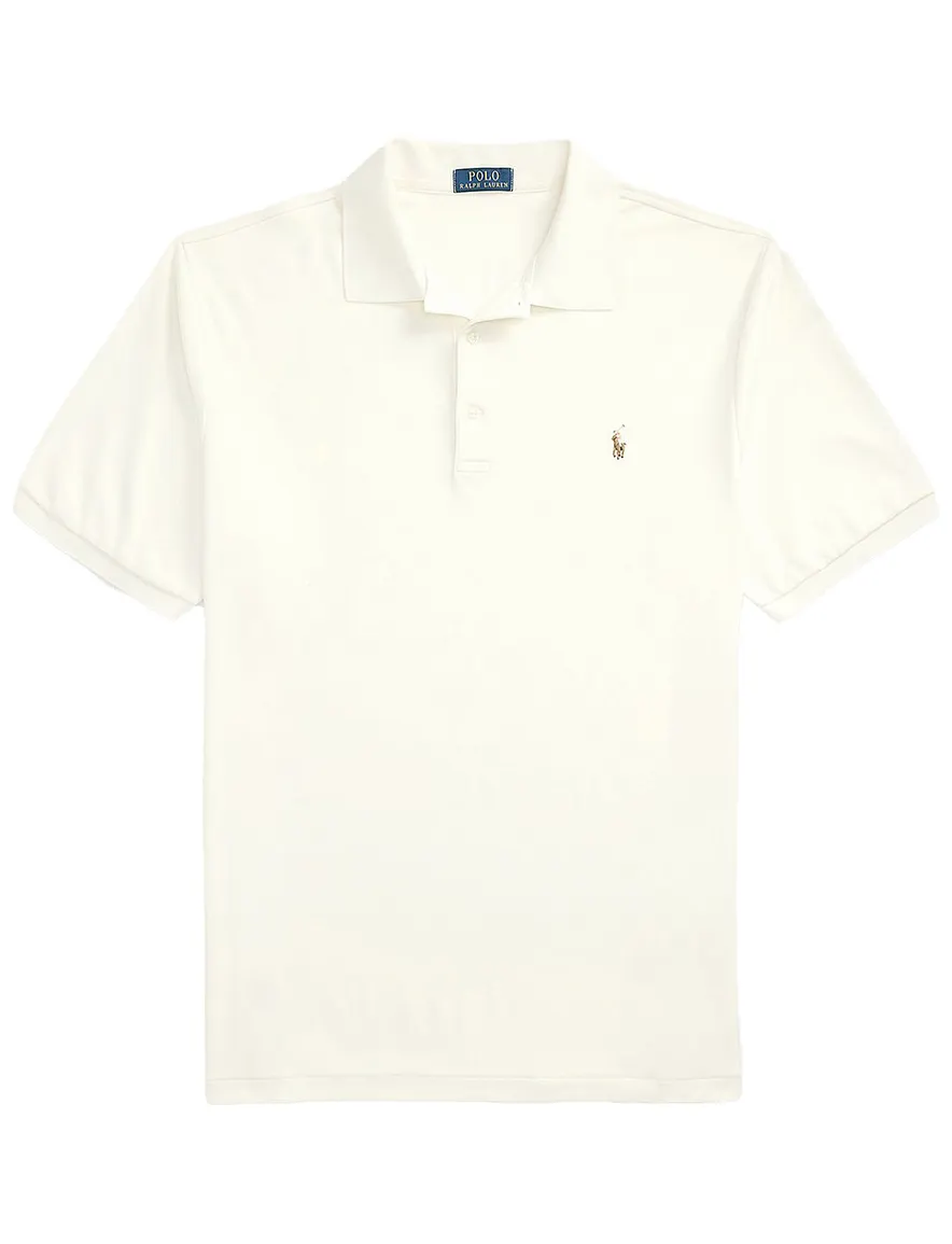 Polo Ralph Lauren polo zacht katoen ecru Big & Tall