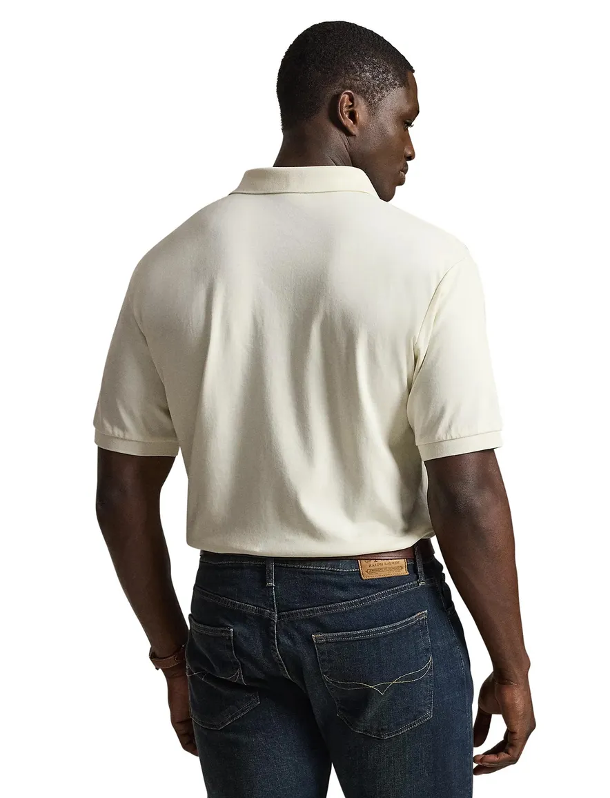 Polo Ralph Lauren polo zacht katoen ecru Big & Tall