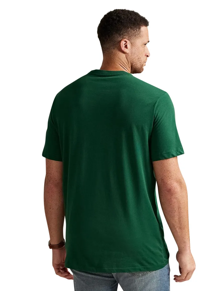T-shirt groen Polo Ralph Lauren Big & Tall logo geel jersey