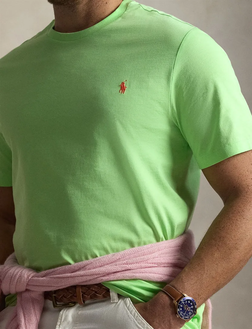 Groen wijde fit t-shirt Polo Ralph Lauren jersey Big & Tall