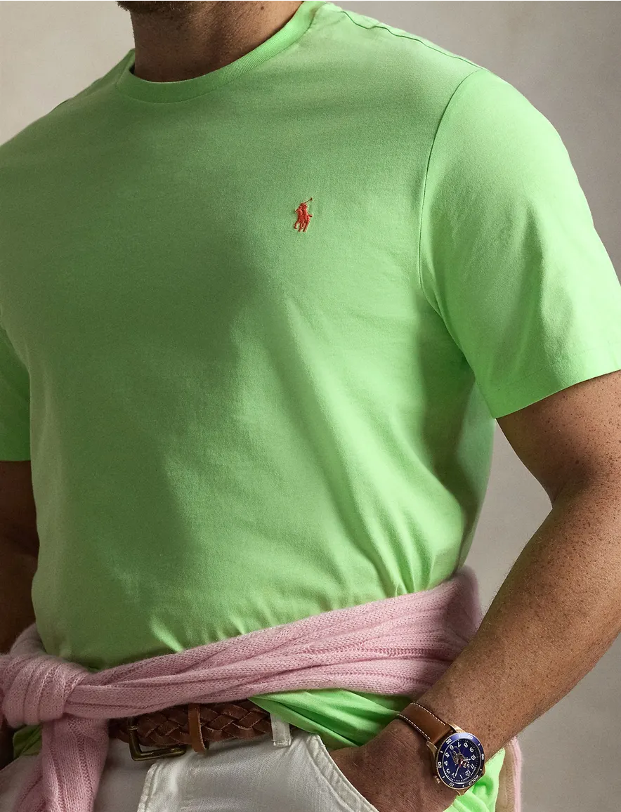 Polo Ralph Lauren t-shirt groen effen Big & Tall