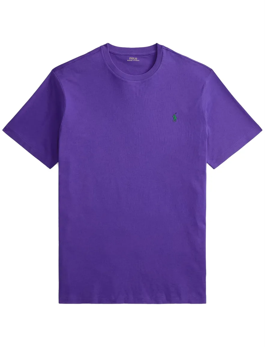 Paars T-shirt Polo Ralph Lauren Big & Tall jersey groen paard