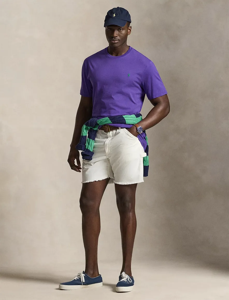 Paars T-shirt Polo Ralph Lauren Big & Tall jersey groen paard