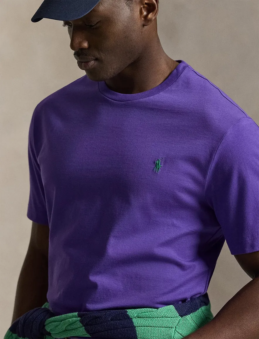 Paars T-shirt Polo Ralph Lauren Big & Tall jersey groen paard