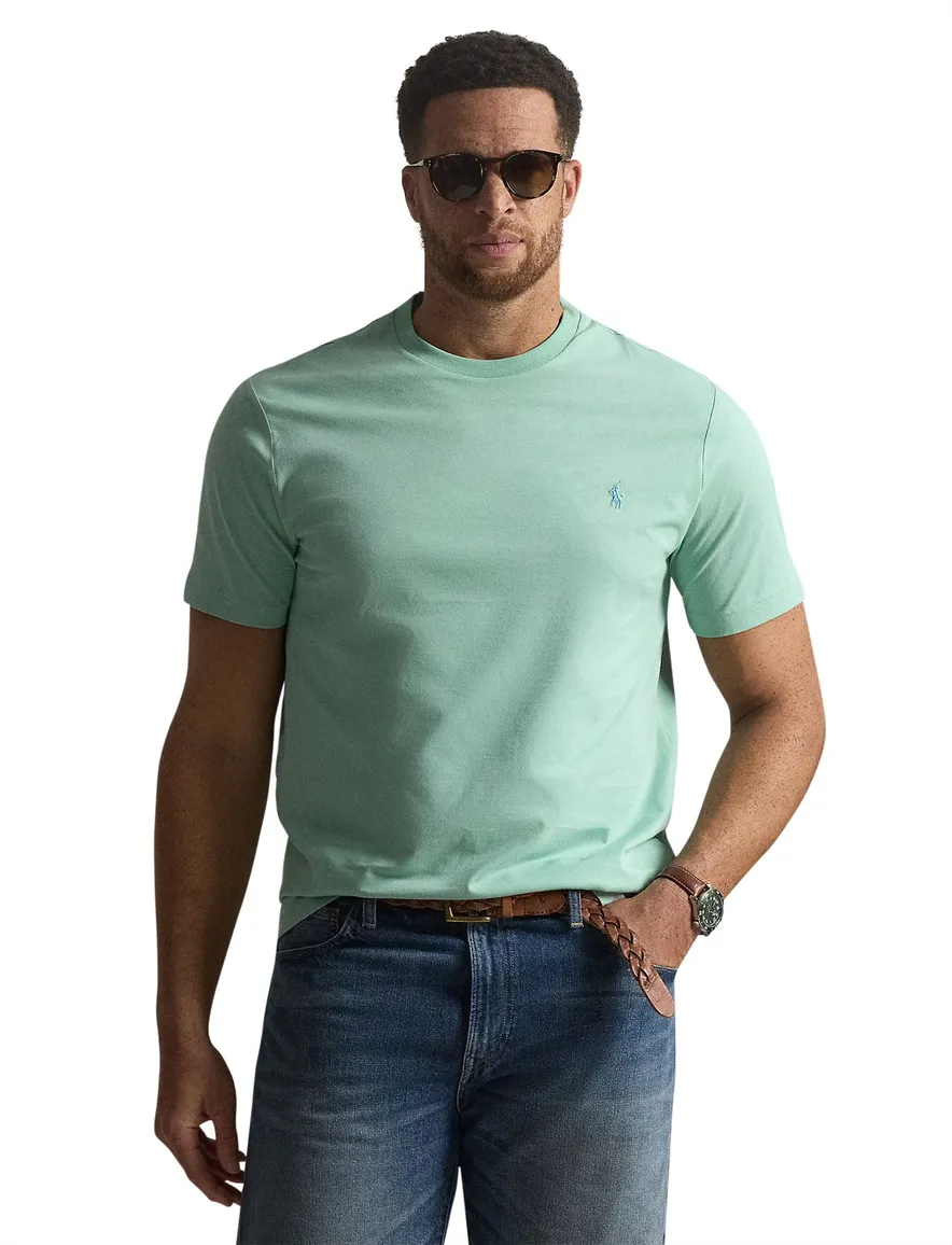 Polo Ralph Lauren t-shirt turquoise effen Big & Tall