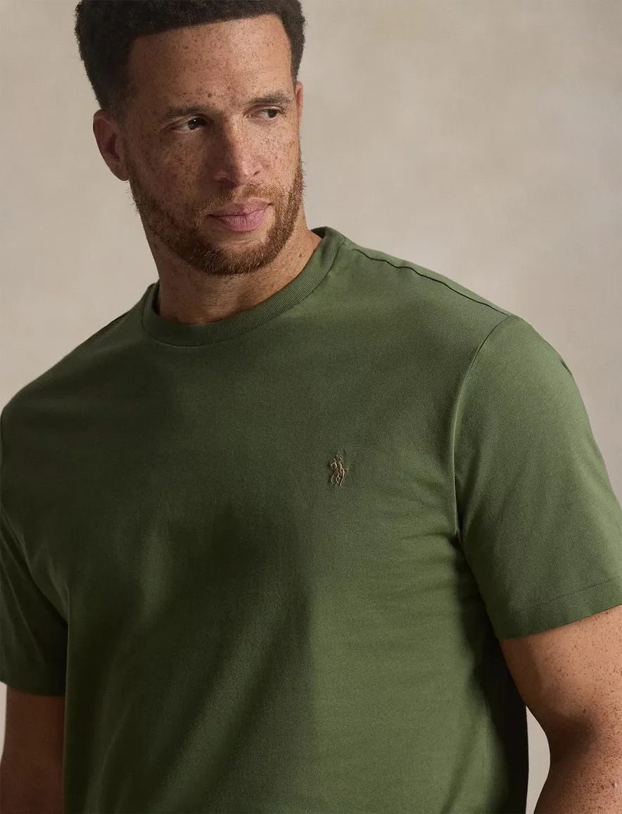 T-shirt donkergroen Polo Ralph Lauren Big & Tall paard logo