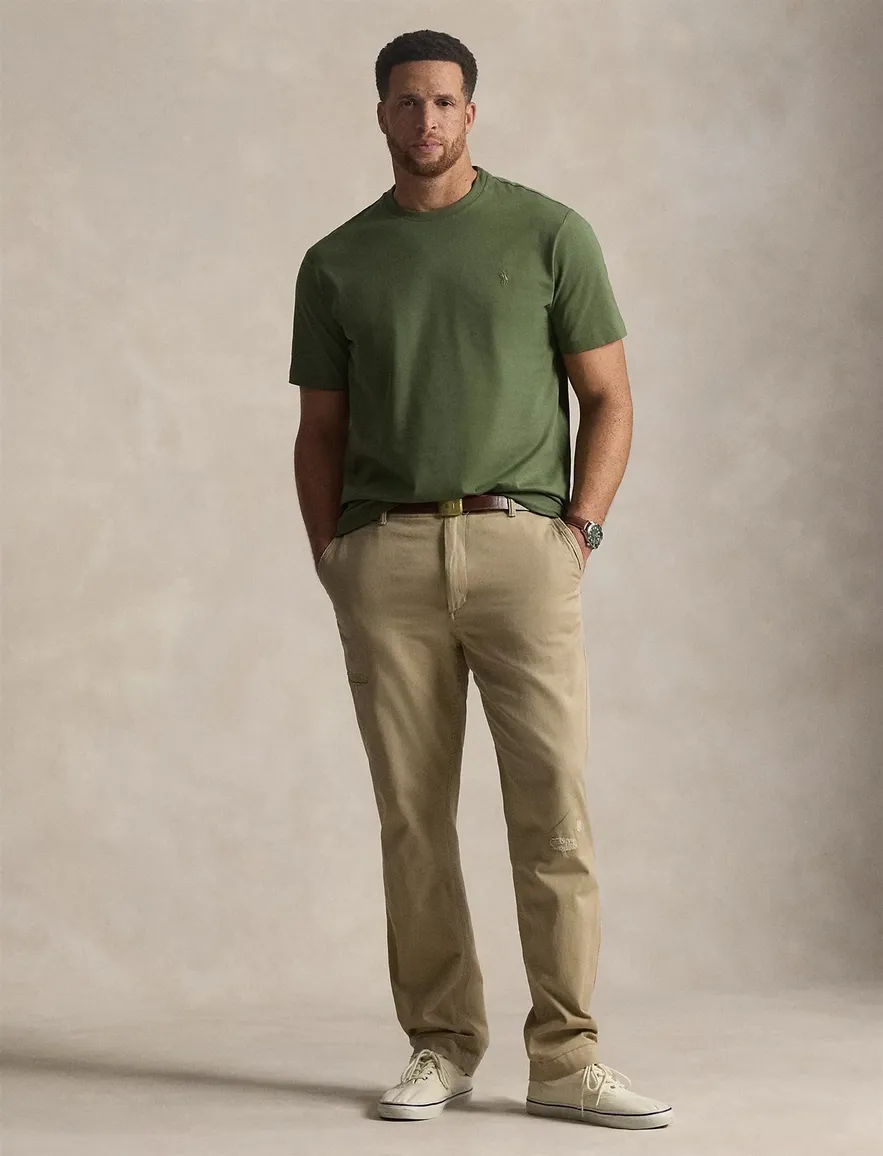 T-shirt donkergroen Polo Ralph Lauren Big & Tall paard logo