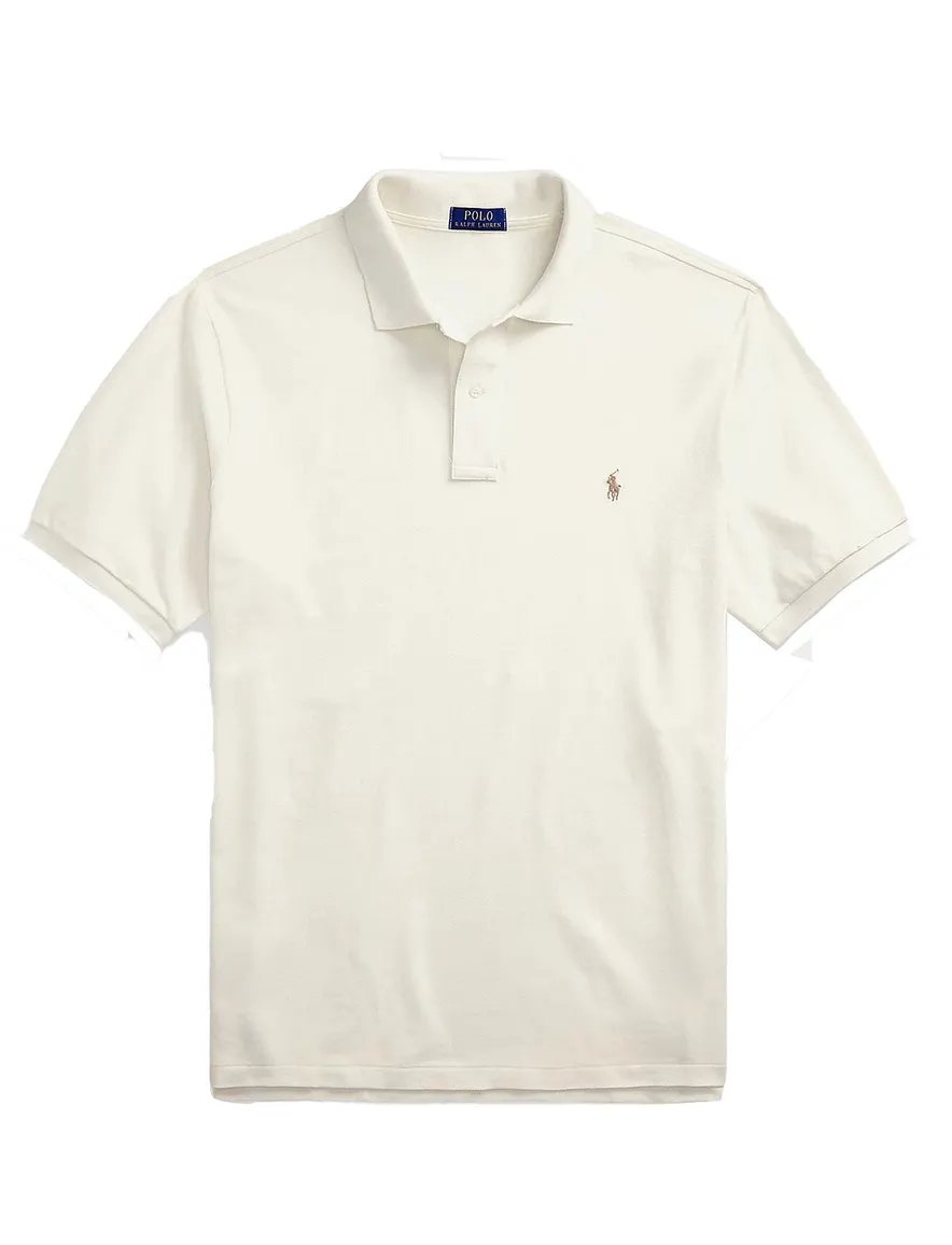 Polo Ralph Lauren polo 2-knoops ecru Big & Tall