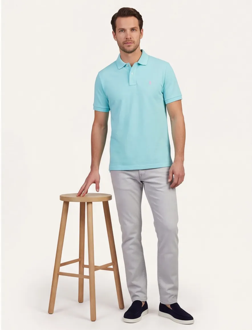 Polo Ralph Lauren poloshirt blauw Big & Tall