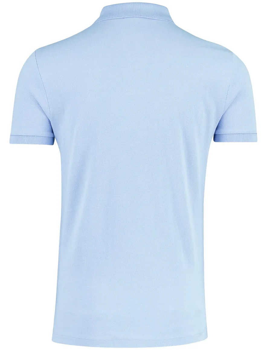 Polo Ralph Lauren Big en Tall polo lichtblauw korte mouw 2 knoops
