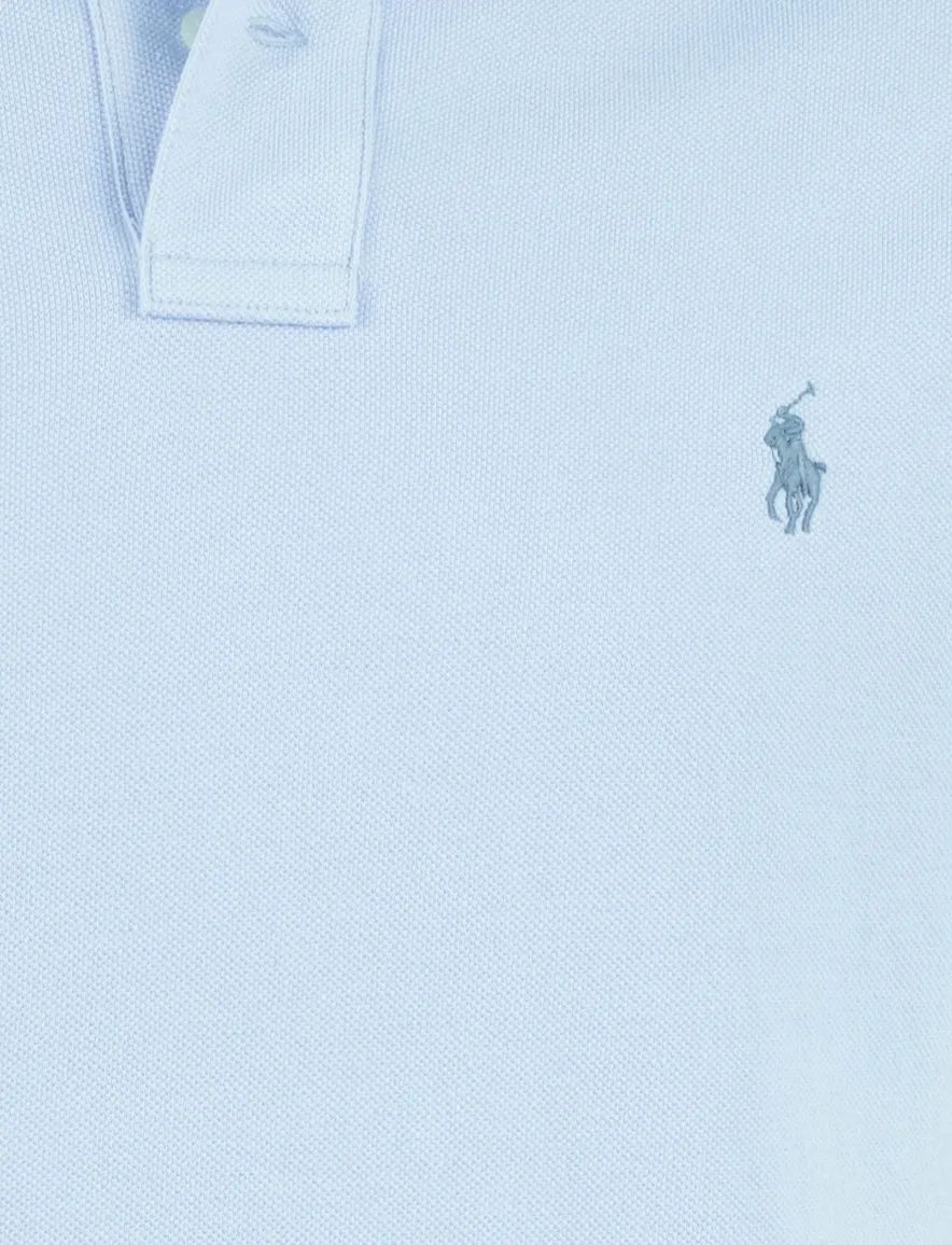 Polo Ralph Lauren Big en Tall polo lichtblauw korte mouw 2 knoops