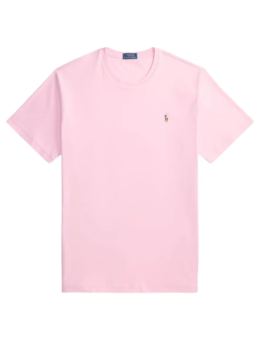 Polo Ralph Lauren t-shirt roze effen Big & Tall zacht katoen