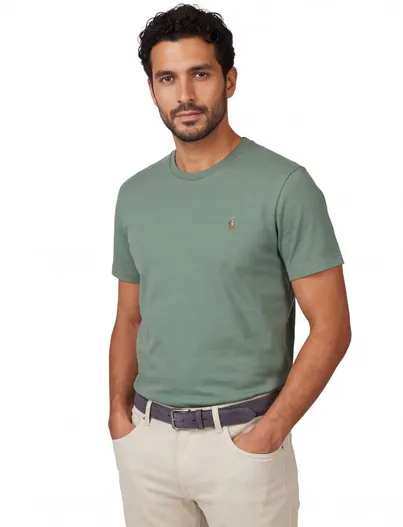 Polo Ralph Lauren T-shirt groen Polo Ralph Lauren wijde fit katoen