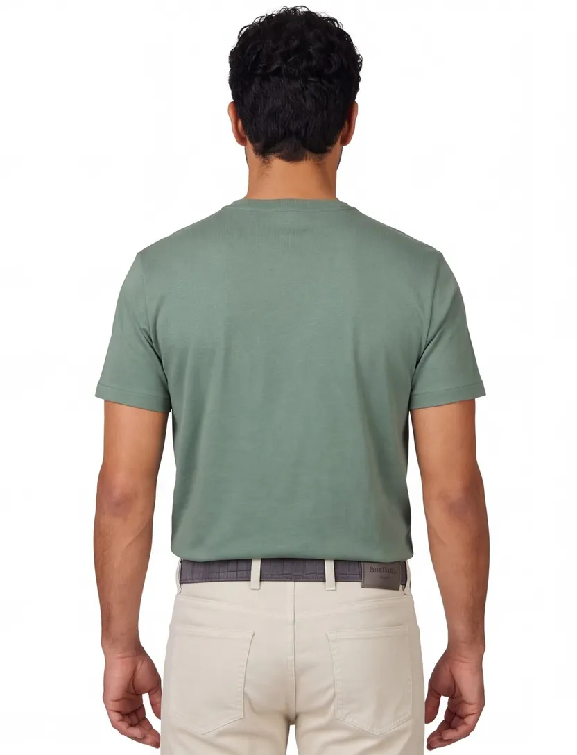 T-shirt groen Polo Ralph Lauren wijde fit katoen
