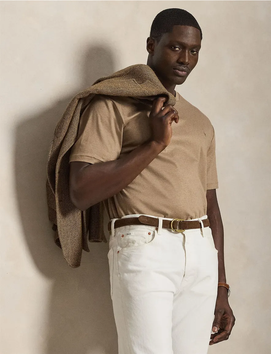 T-shirt ronde hals beige Polo Ralph Lauren Big & Tall