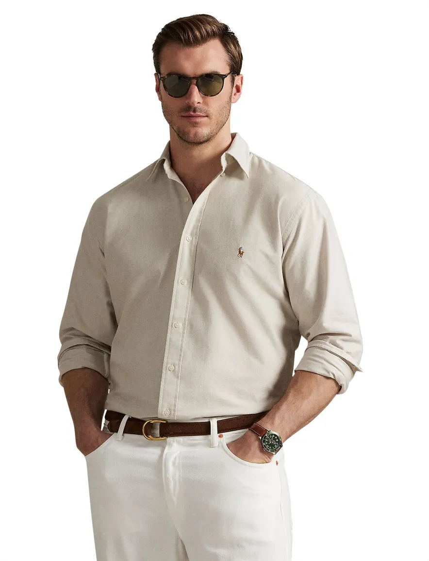 Polo Ralph Lauren overhemd beige Big & Tall