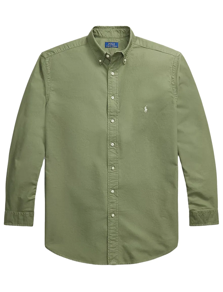 Groen overhemd Polo Ralph Lauren Plus Size button down boord