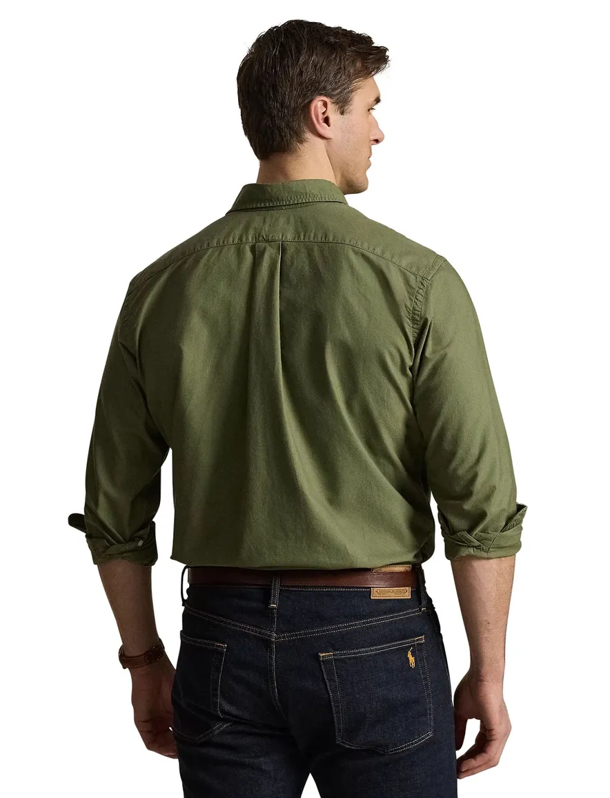 Groen overhemd Polo Ralph Lauren Plus Size button down boord