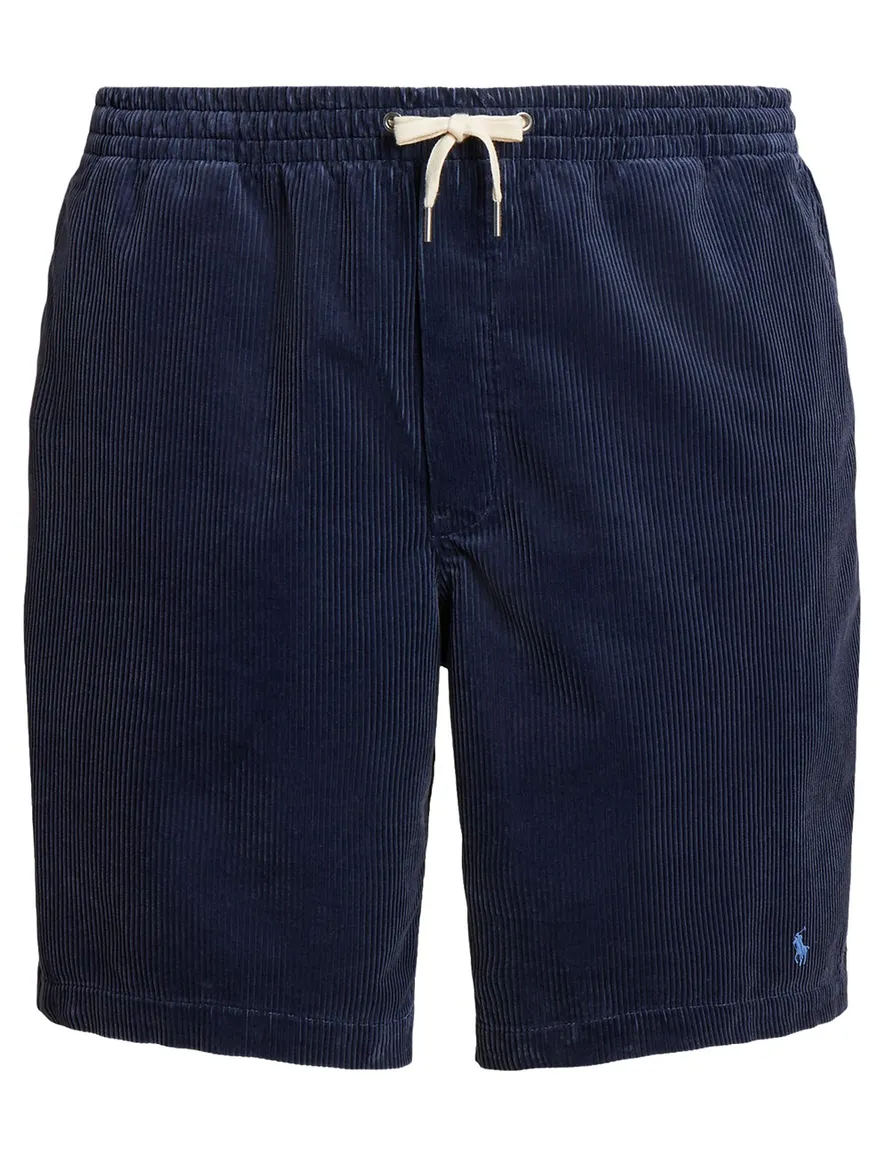Shorts Polo Ralph Lauren Donkerblauw Corduroy Wijde Fit
