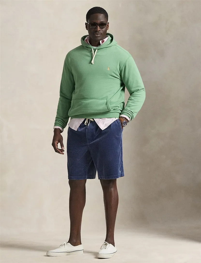Shorts donkerblauw Polo Ralph Lauren wijde fit corduroy