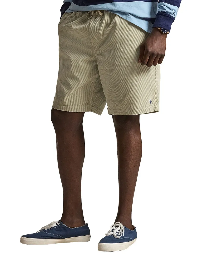 Shorts creme Polo Ralph Lauren wijde fit corduroy