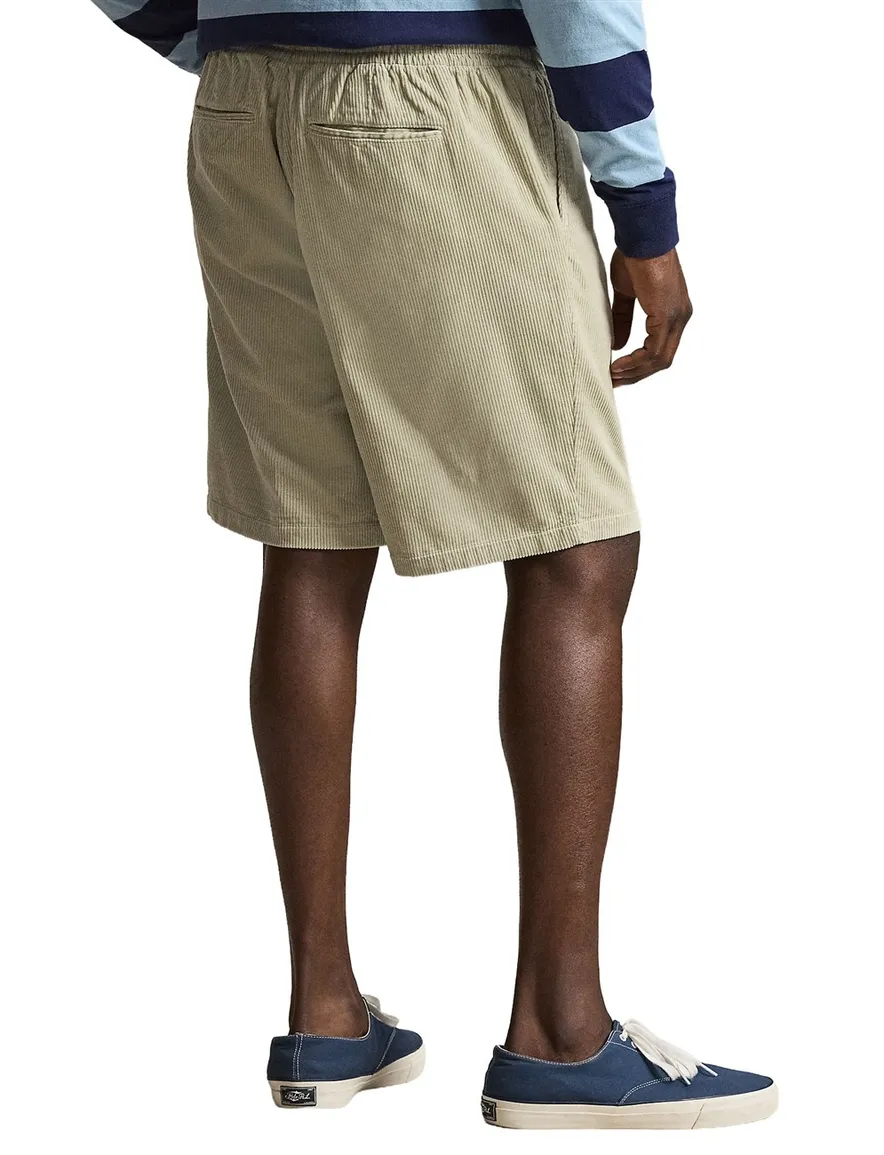 Polo Ralph Lauren Big & Tall Corduroy Shorts Creme Wijde Fit