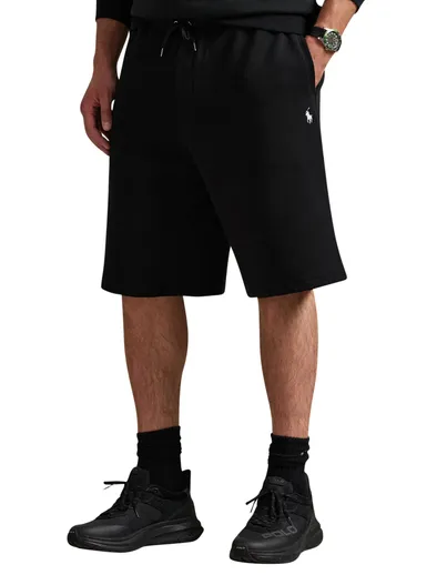 Polo Ralph Lauren Zwarte korte joggingbroek Polo Ralph lauren Big & Tall wijde fit