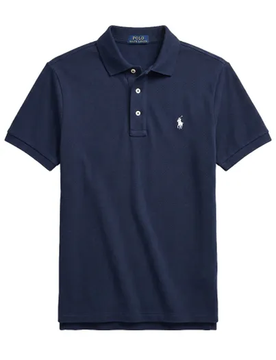Polo Ralph Lauren Poloshirt donkerblauw Polo Ralph Lauren wijde fit katoen