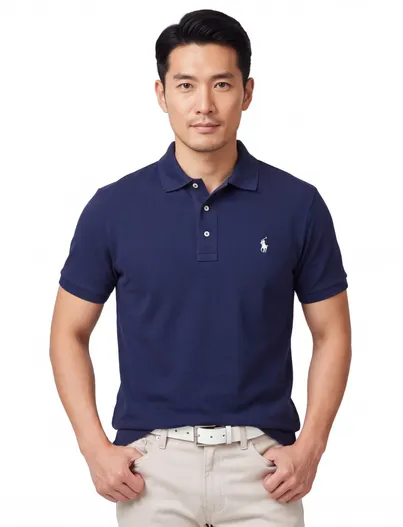 Polo Ralph Lauren Polo Ralph Lauren Big & Tall Poloshirt Donkerblauw Wijde Fit