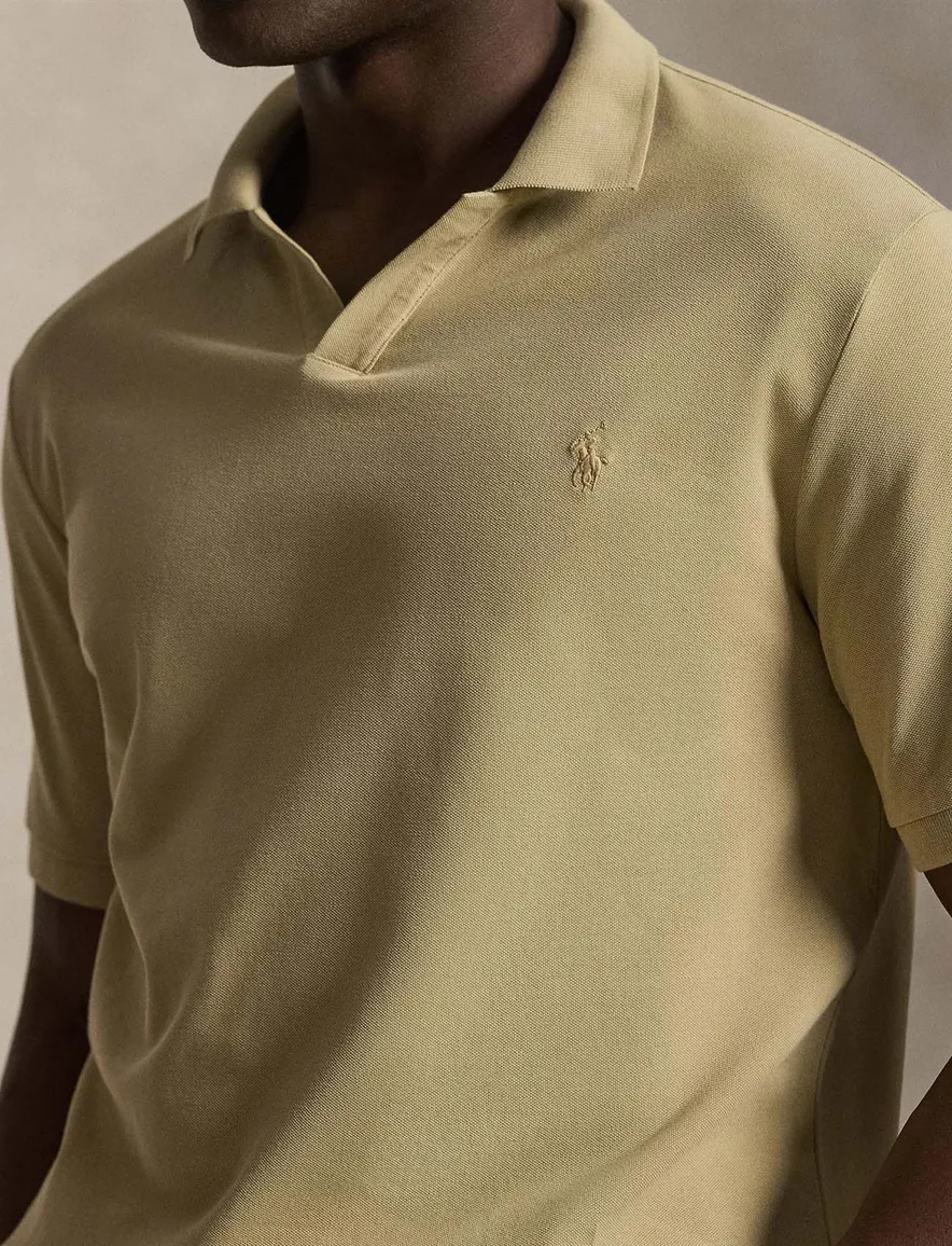 Polo Ralph Lauren v-hals polo beige Big & Tall