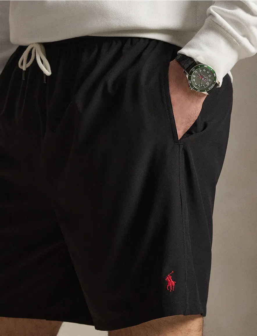Bermuda zwart Polo Ralph Lauren Big & Tall elastische band