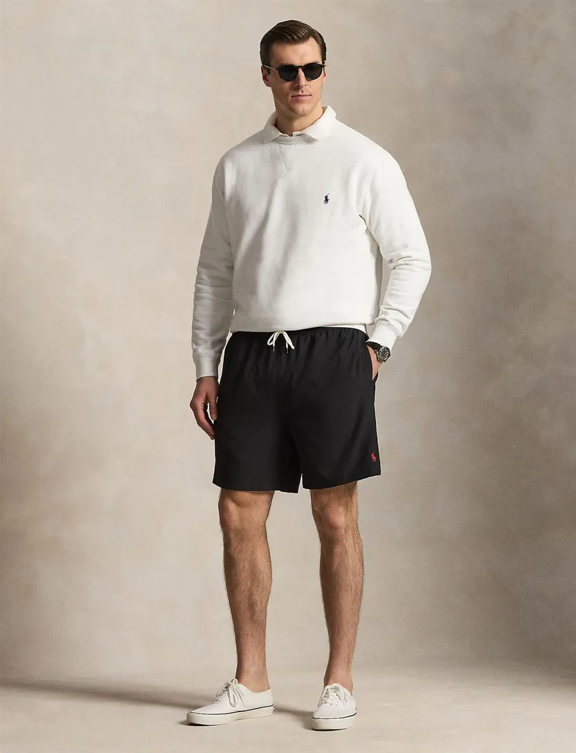 Zwarte met rode logo bermuda Polo Ralph Lauren Big & Tall