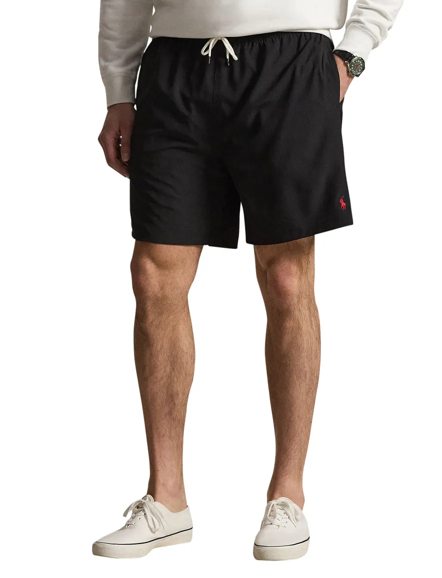 Bermuda zwart Polo Ralph Lauren Big & Tall elastische band