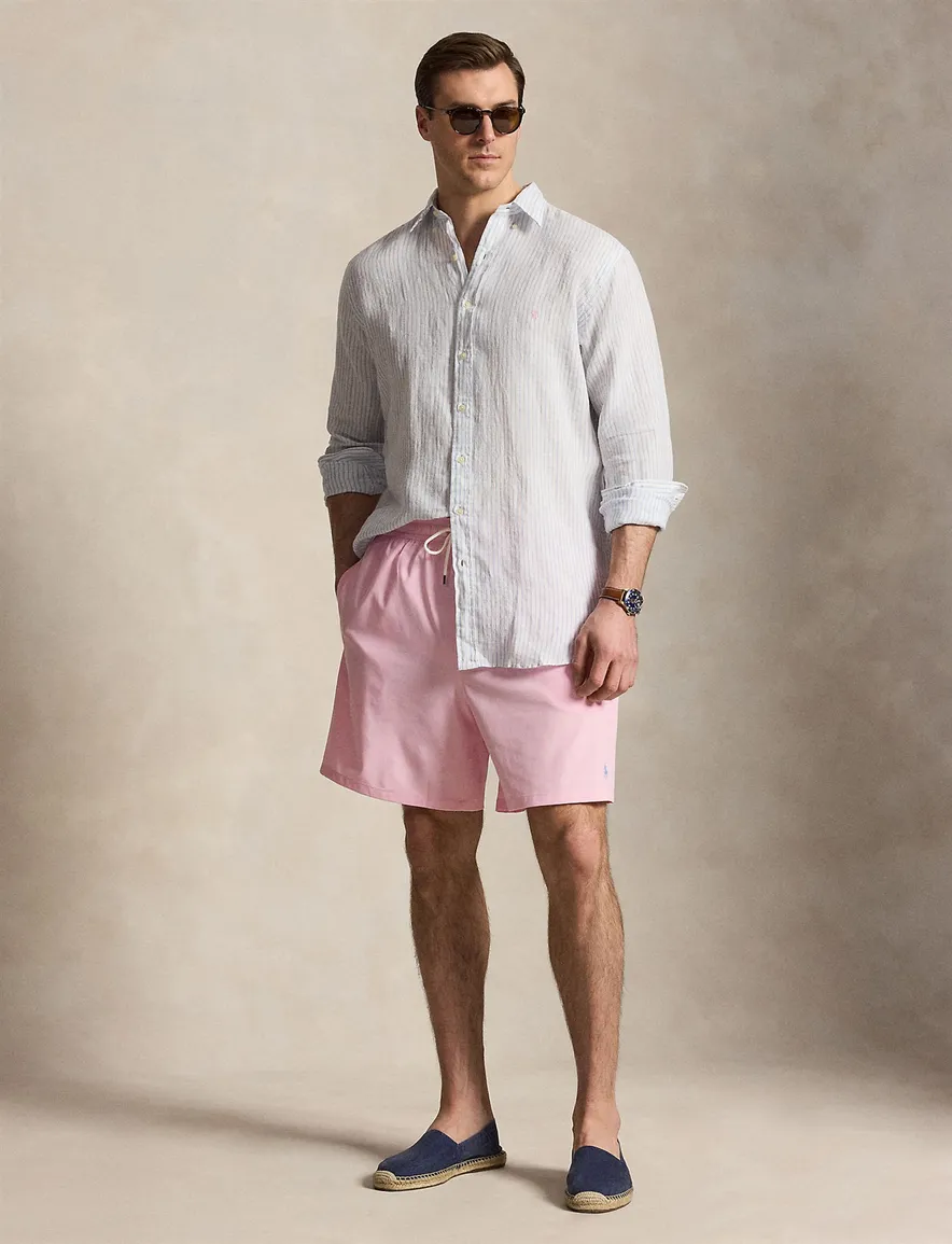 Zwembroek roze Polo Ralph Lauren Big & Tall elastische band