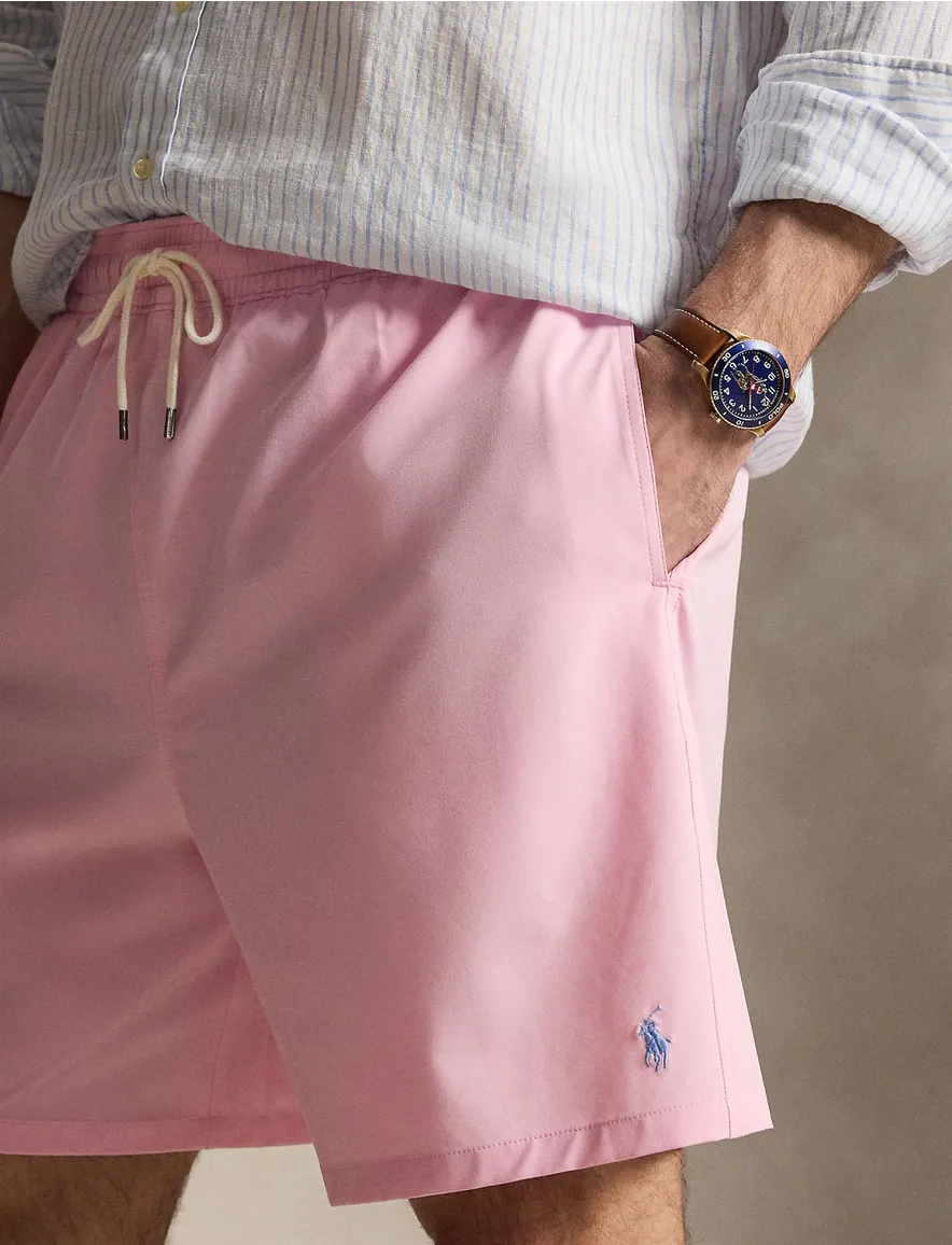 Zwembroek roze Polo Ralph Lauren Big & Tall elastische band